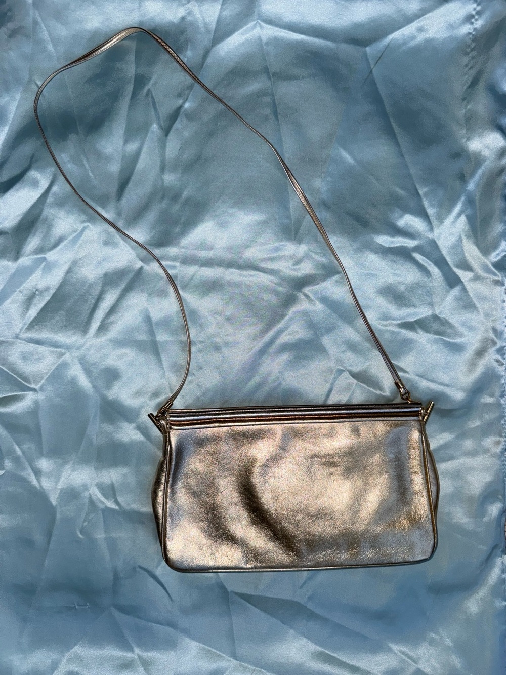 Morris Moskowitz Vintage 60’s Bronze/Gold Leather Shoulder Bag